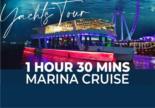 1 Hour 30 Mins Shared Marina Yacht tour - Flame Travel Dubai